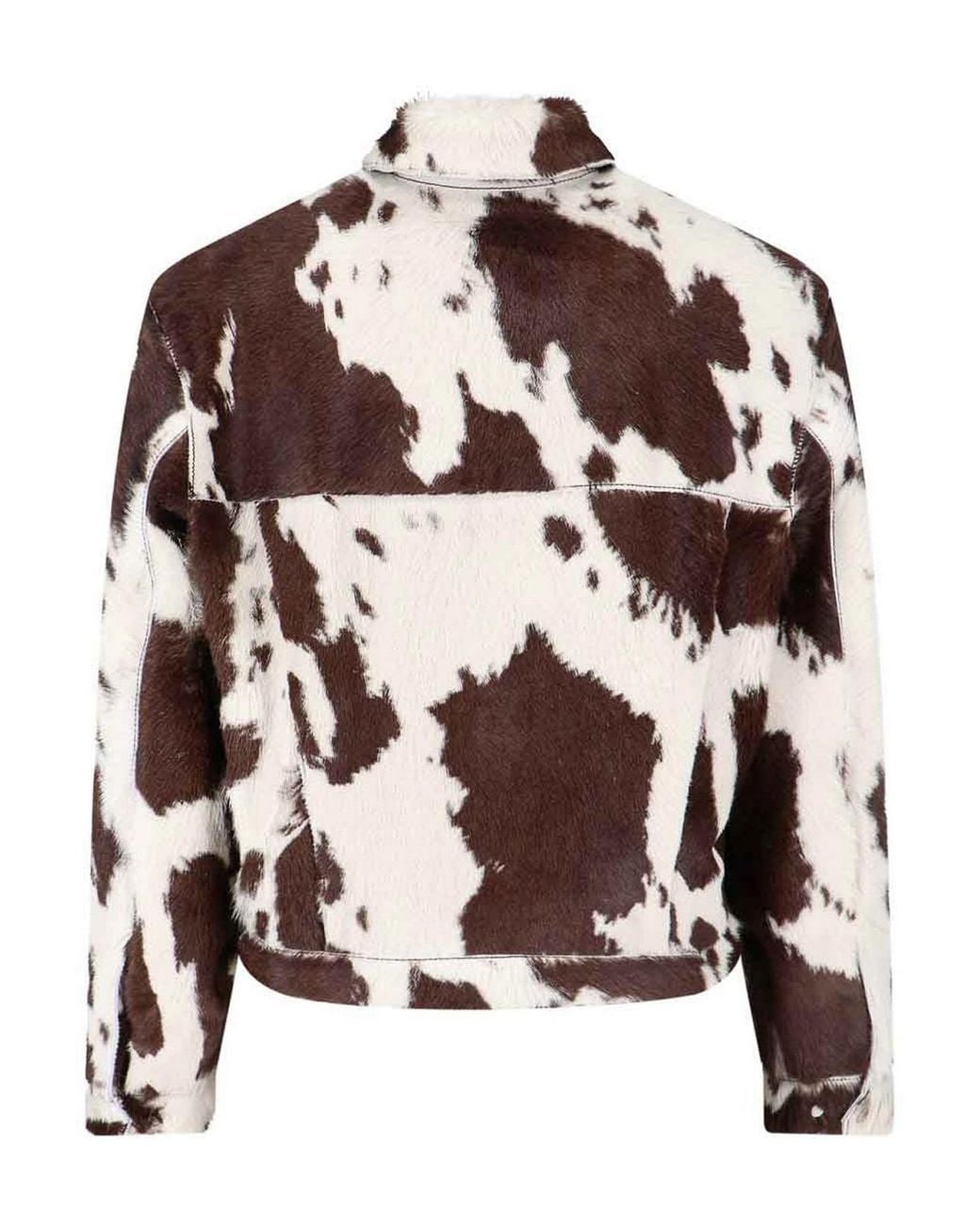 Represent Brown Animal Print Jacket for men