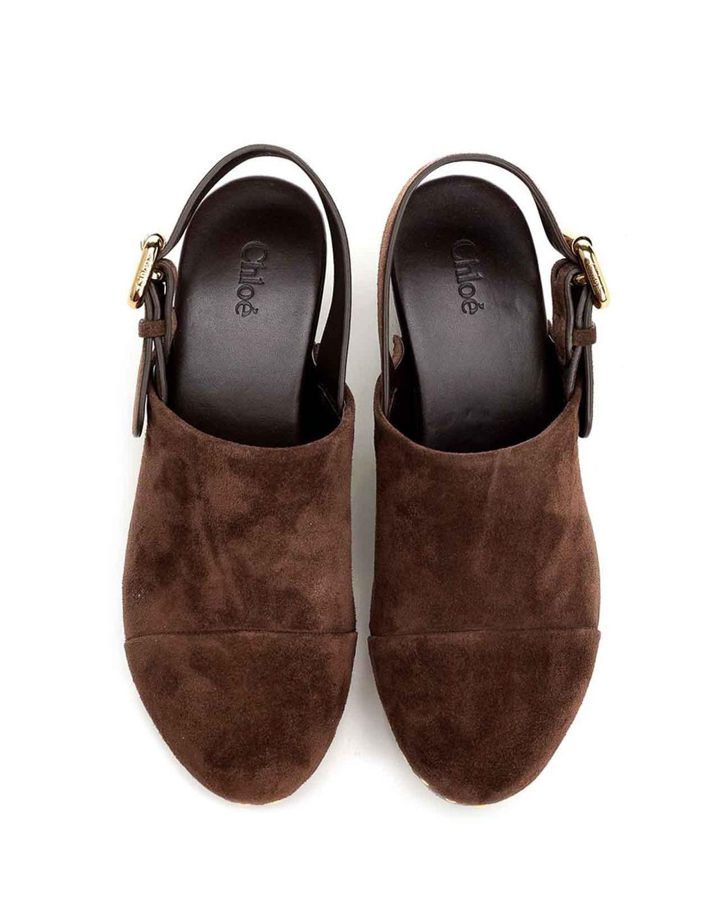 Chloé Brown Clogs