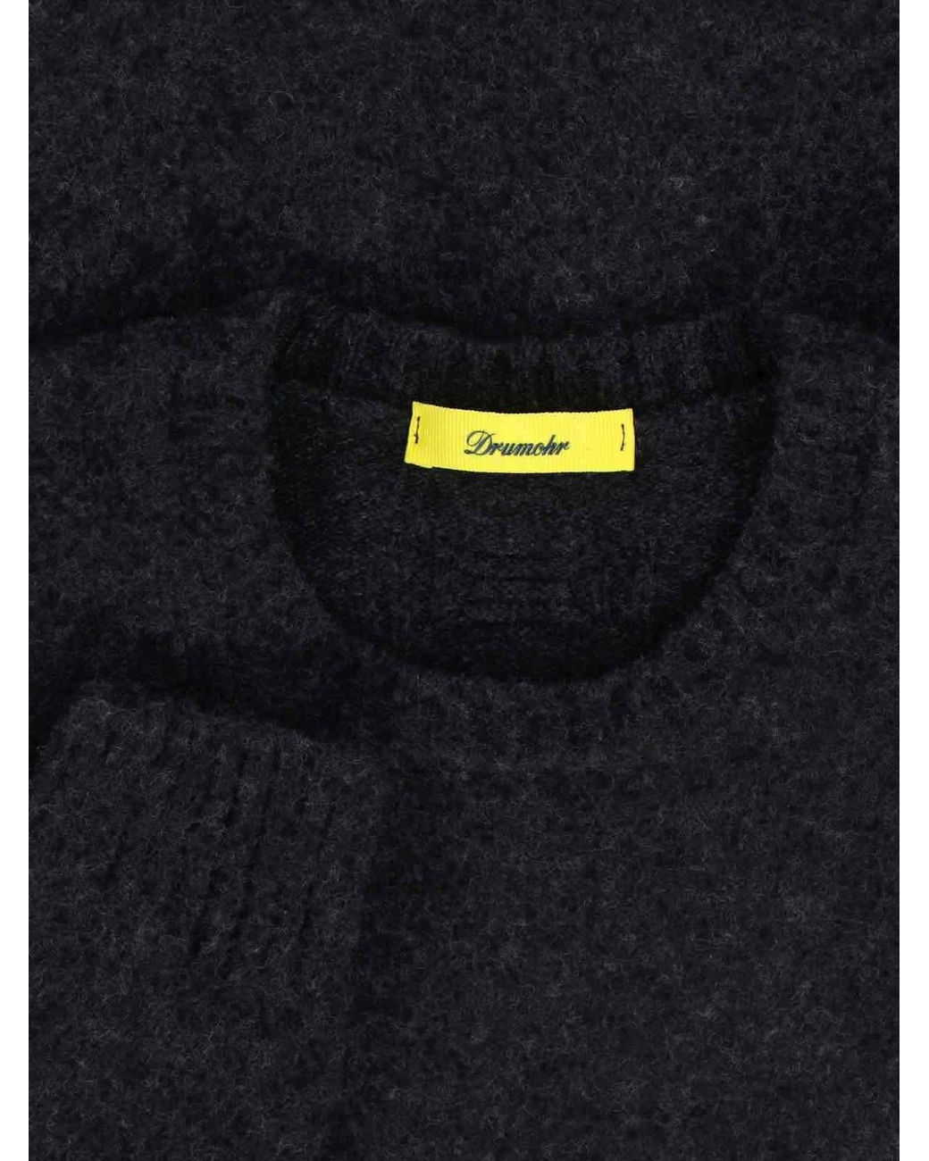 Drumohr Blue Wool Sweater for men