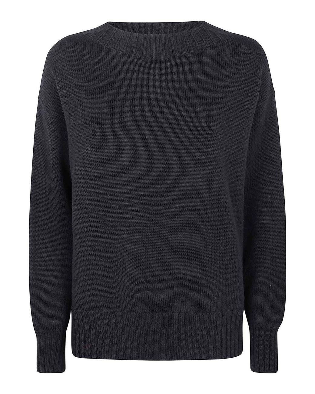 Drumohr Blue Long Sleeve Crew Neck Aweater