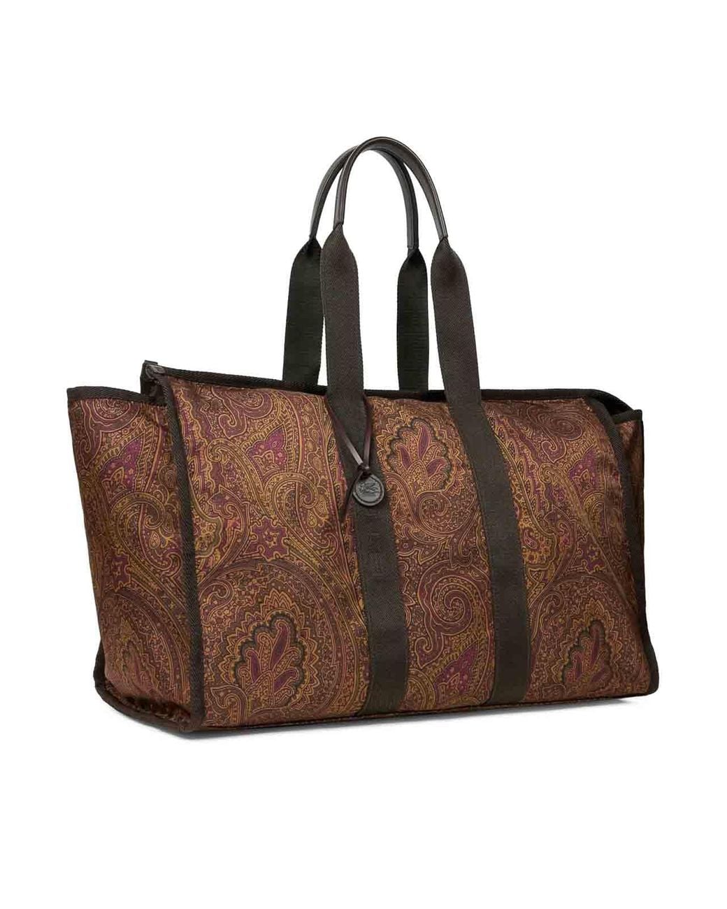 Etro Brown Maxi Arnica Travel Bag for men