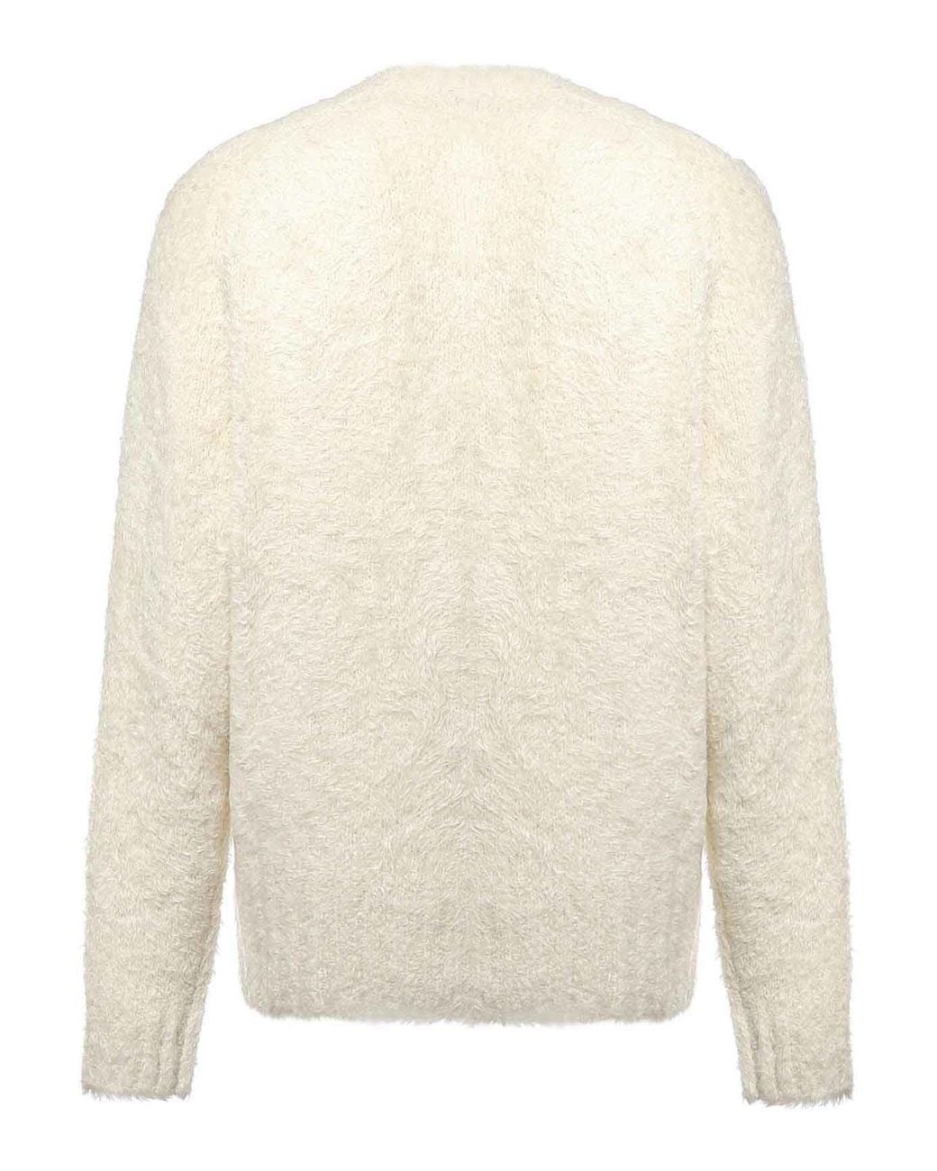 Dolce & Gabbana Natural Alpaca Blend Cardigan for men