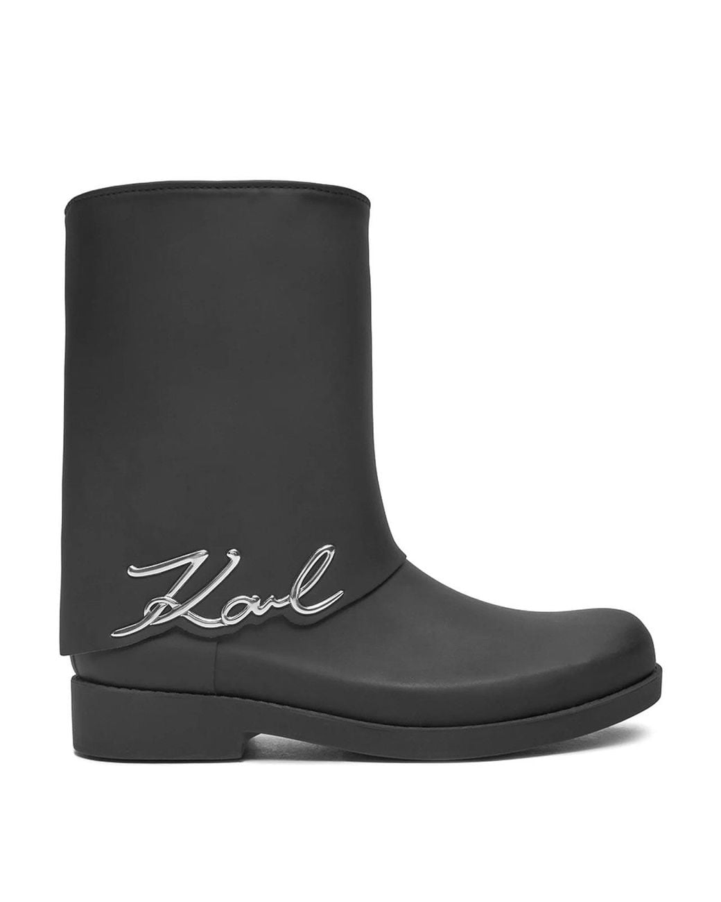 Karl Lagerfeld Black Kalosh Signature Gator