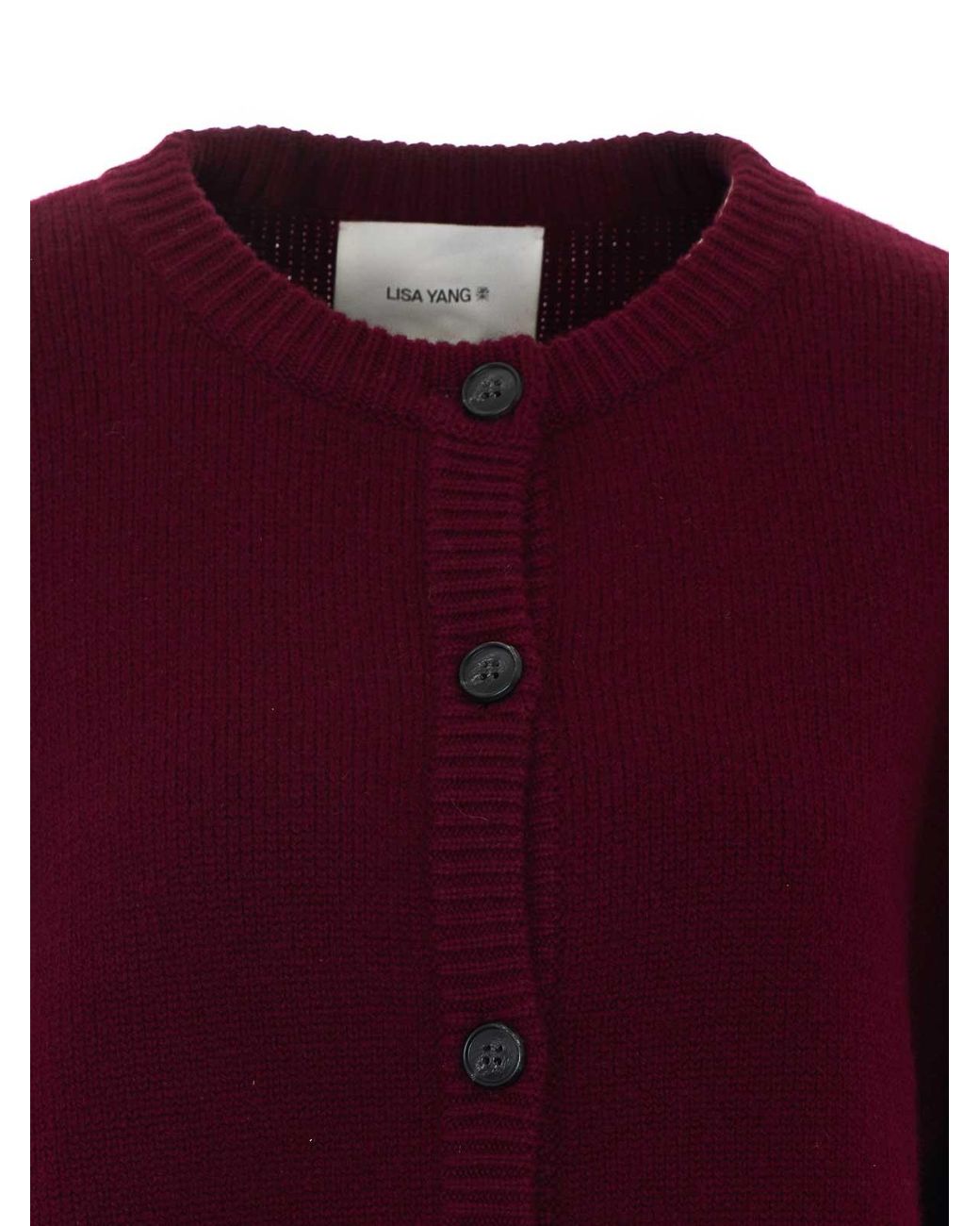 Lisa Yang Purple Bordeaux Emmylou Cardigan