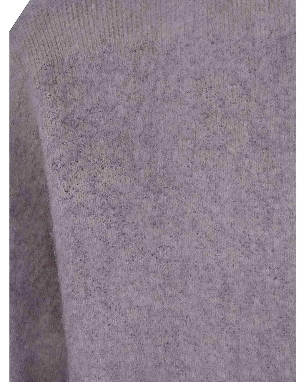 Avant Toi Gray Round Neck Pullover for men