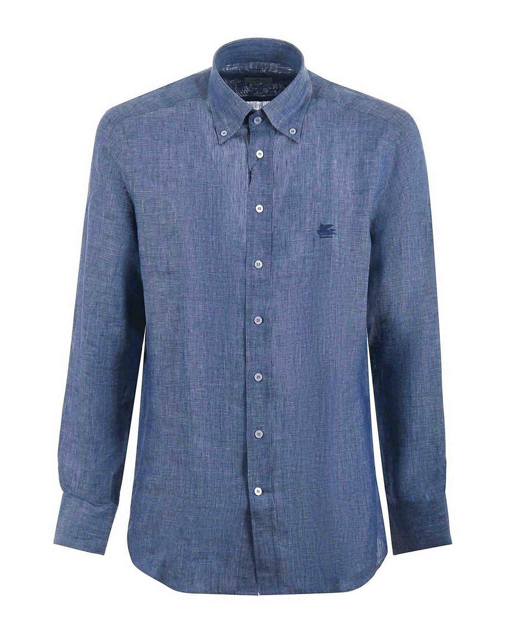 Etro Blue Linen Shirt for men