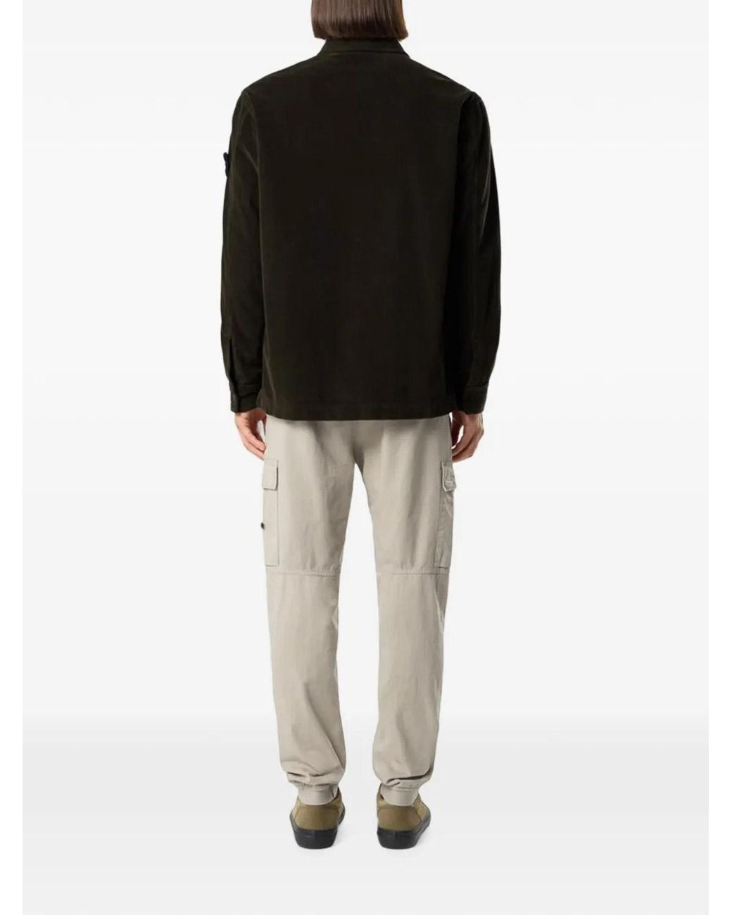Stone Island Black Overshirt Coal for men