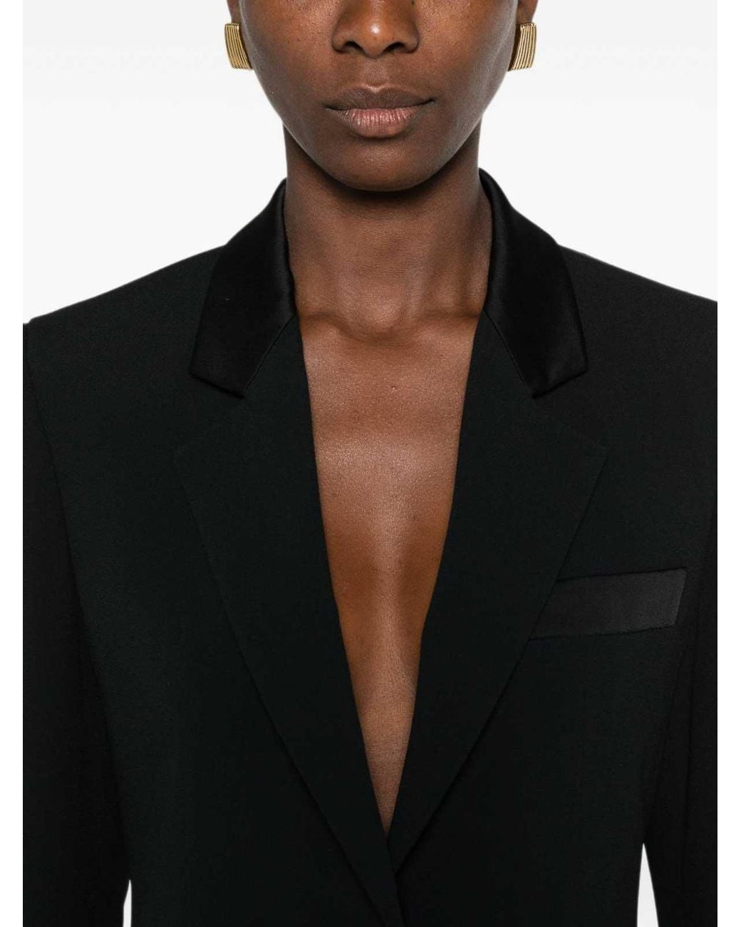 Emporio Armani Black Single-Breasted Blazer Jacket