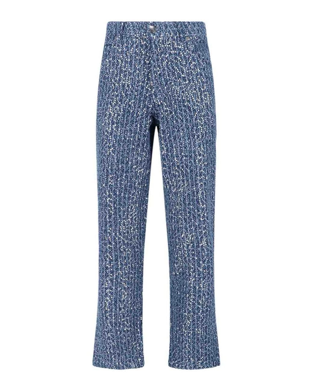 Charles Jeffrey Blue Jeans Paillettes for men