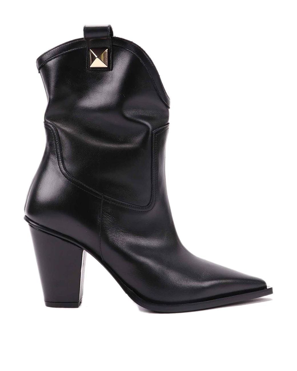 Albano Black Leather Boots