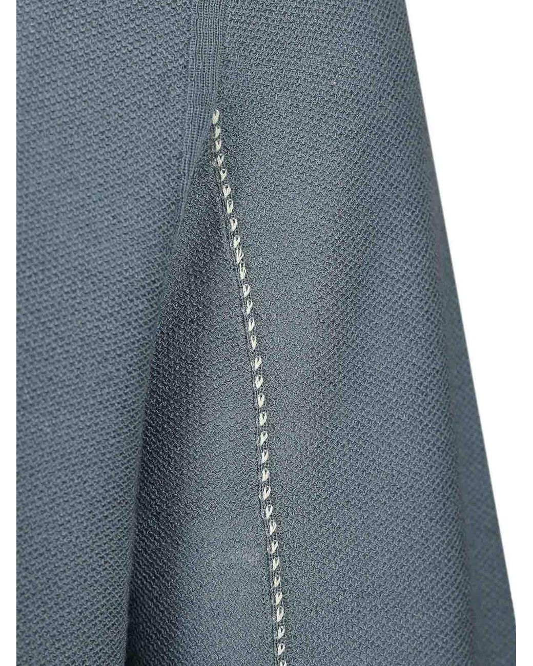 Paul Smith Blue Knitted Polo Shirt for men