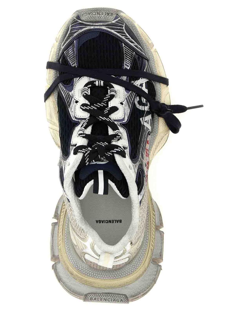 Balenciaga White 3Xl Split Logo Sneaker for men