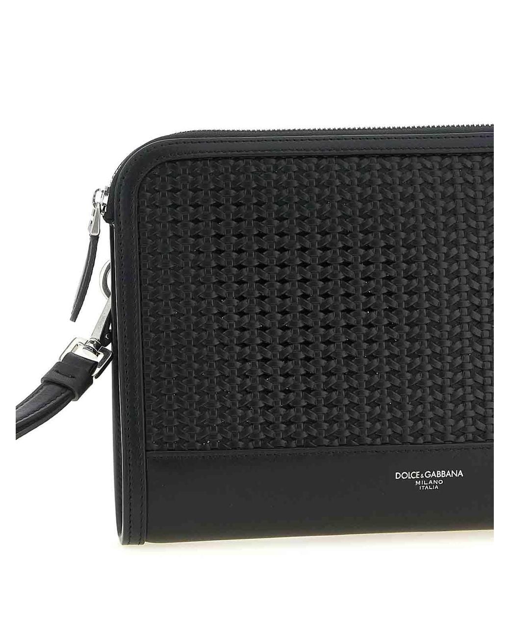 Dolce & Gabbana Black Atene Clutch for men