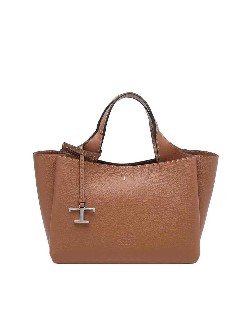 Tod's Brown Mini T Timeless Handbag