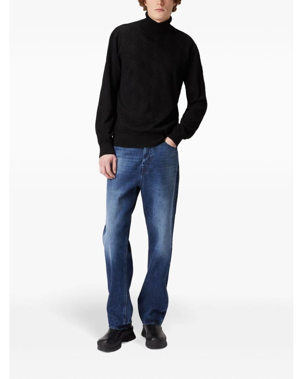Missoni Black Roll Neck for men