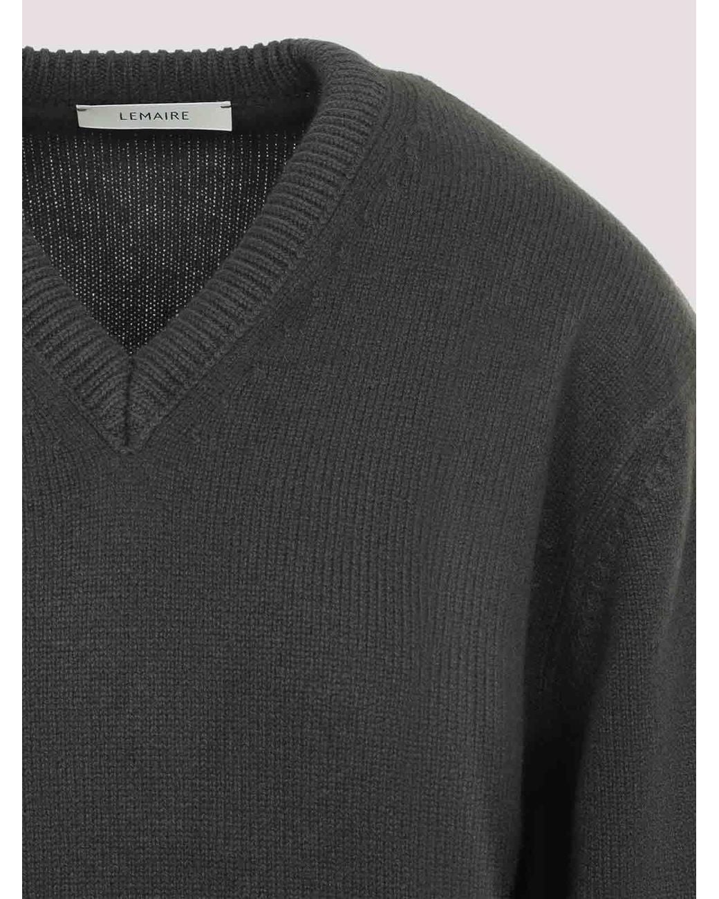 Pull À Col V Lemaire en coloris Gray