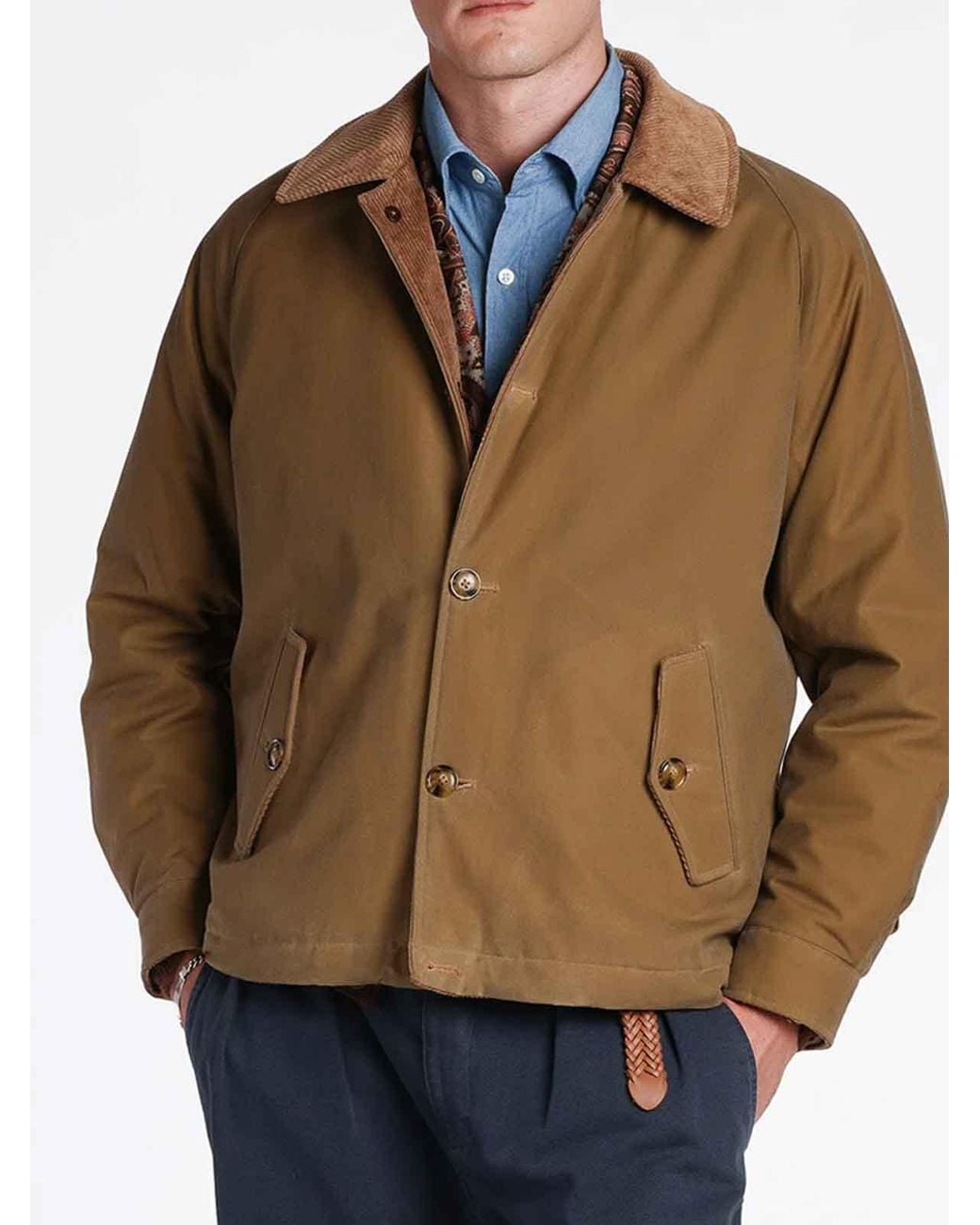 Baracuta Natural Deck Waxed Jacket for men