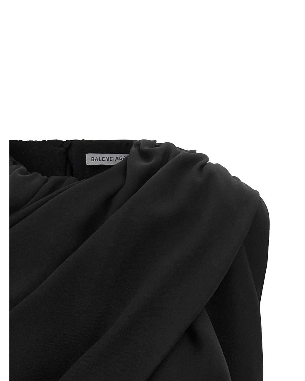 Balenciaga Black Mantella Top