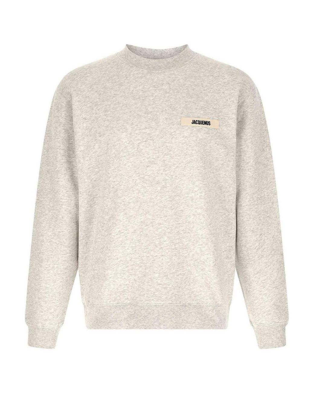 Jacquemus White Le Sweatshirt Gros Grain Sweatshirt for men