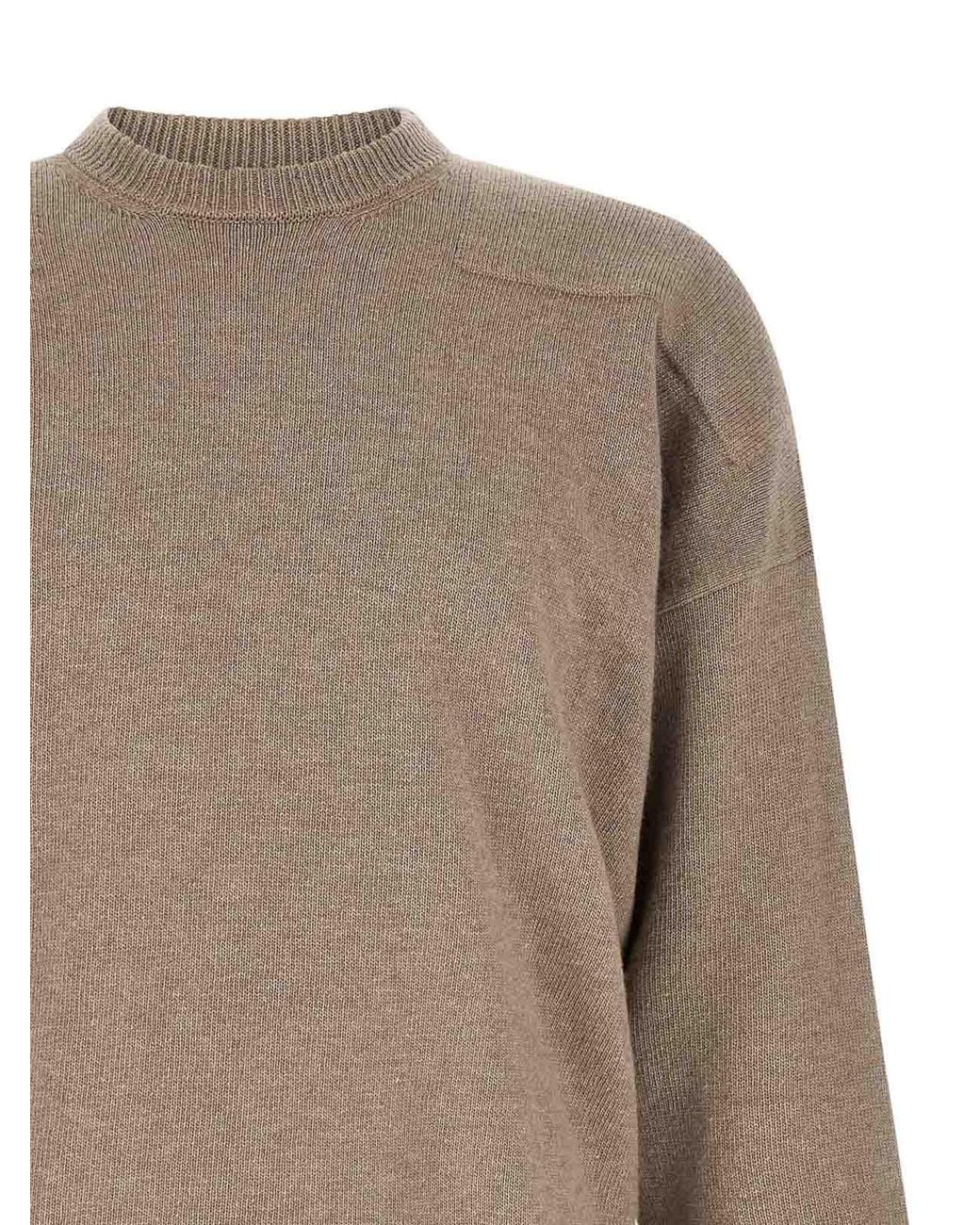 Jil Sander Natural Mlange Wool Sweater for men