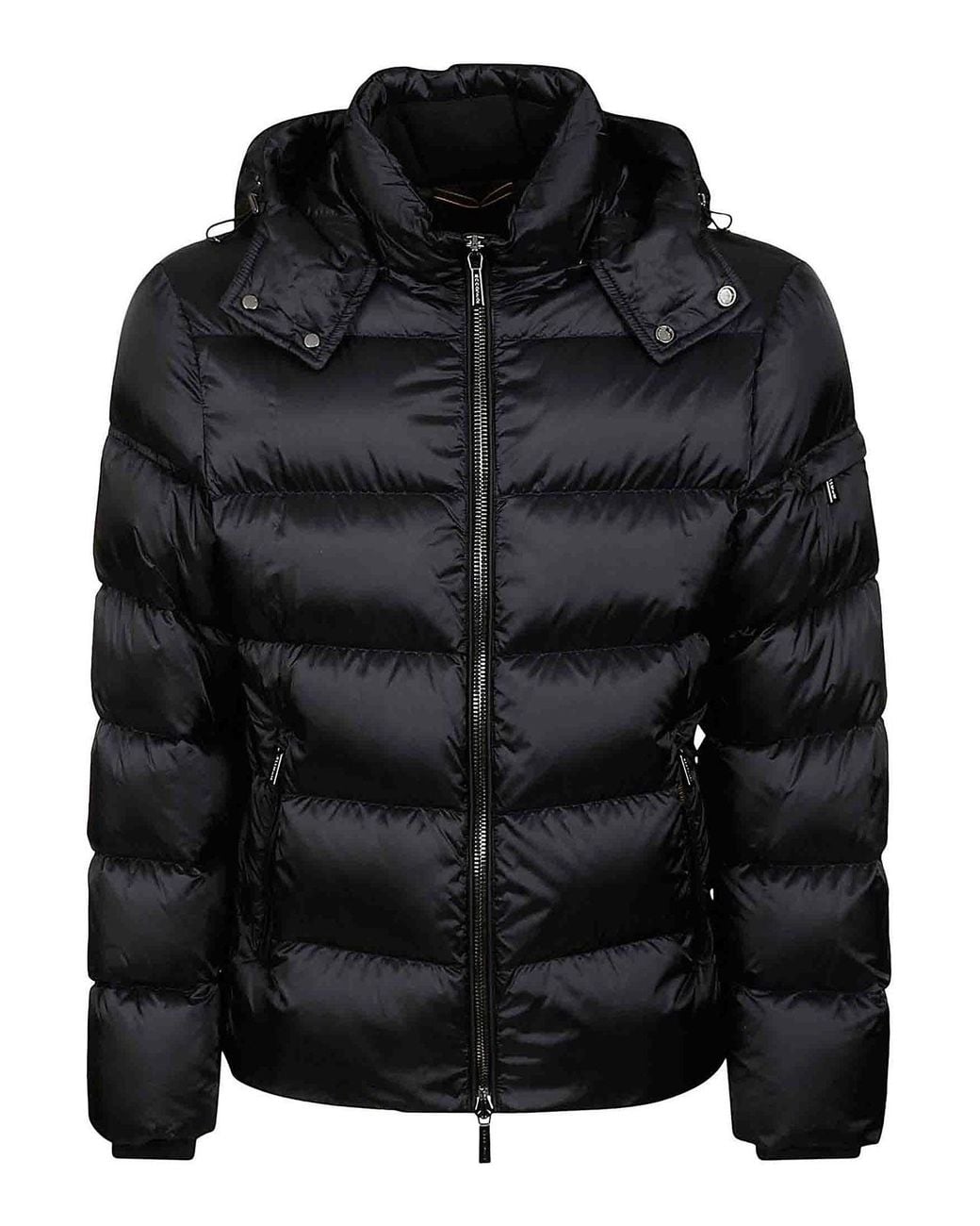 Moorer Black Padded Down Jacket for men