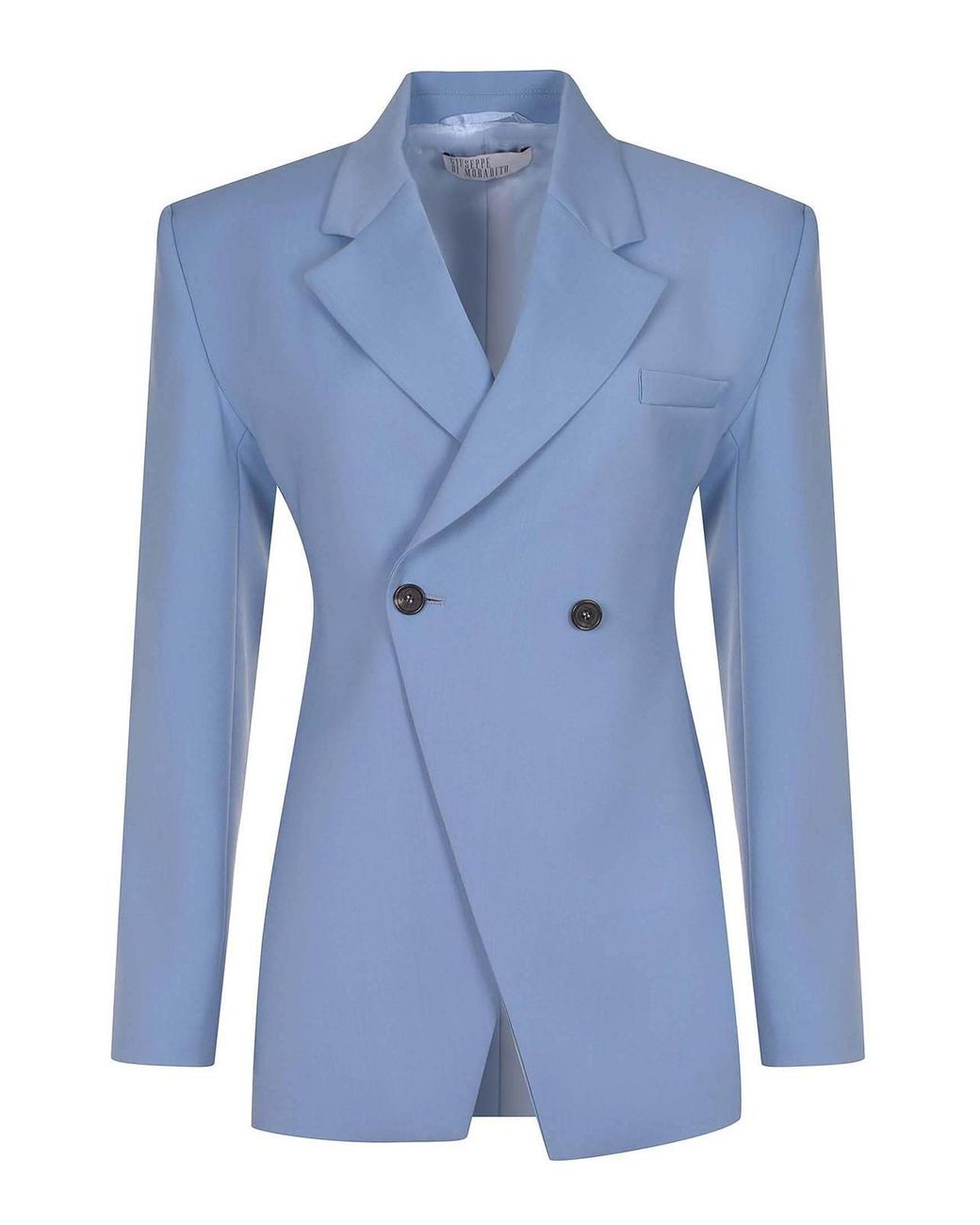 GIUSEPPE DI MORABITO Blue Giacca Made Of Colored Wool