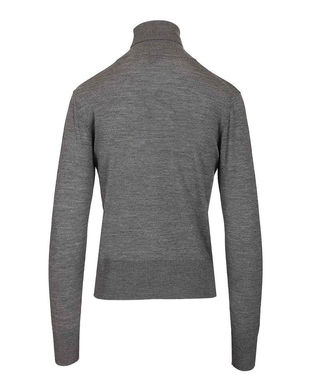 Forte_forte Gray Merino Wool Turtleneck