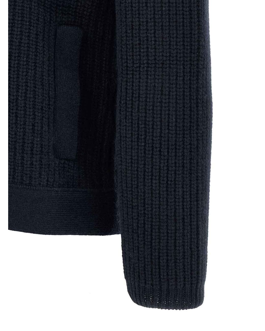 Brunello Cucinelli Blue Marina Cashmere Cardigan for men