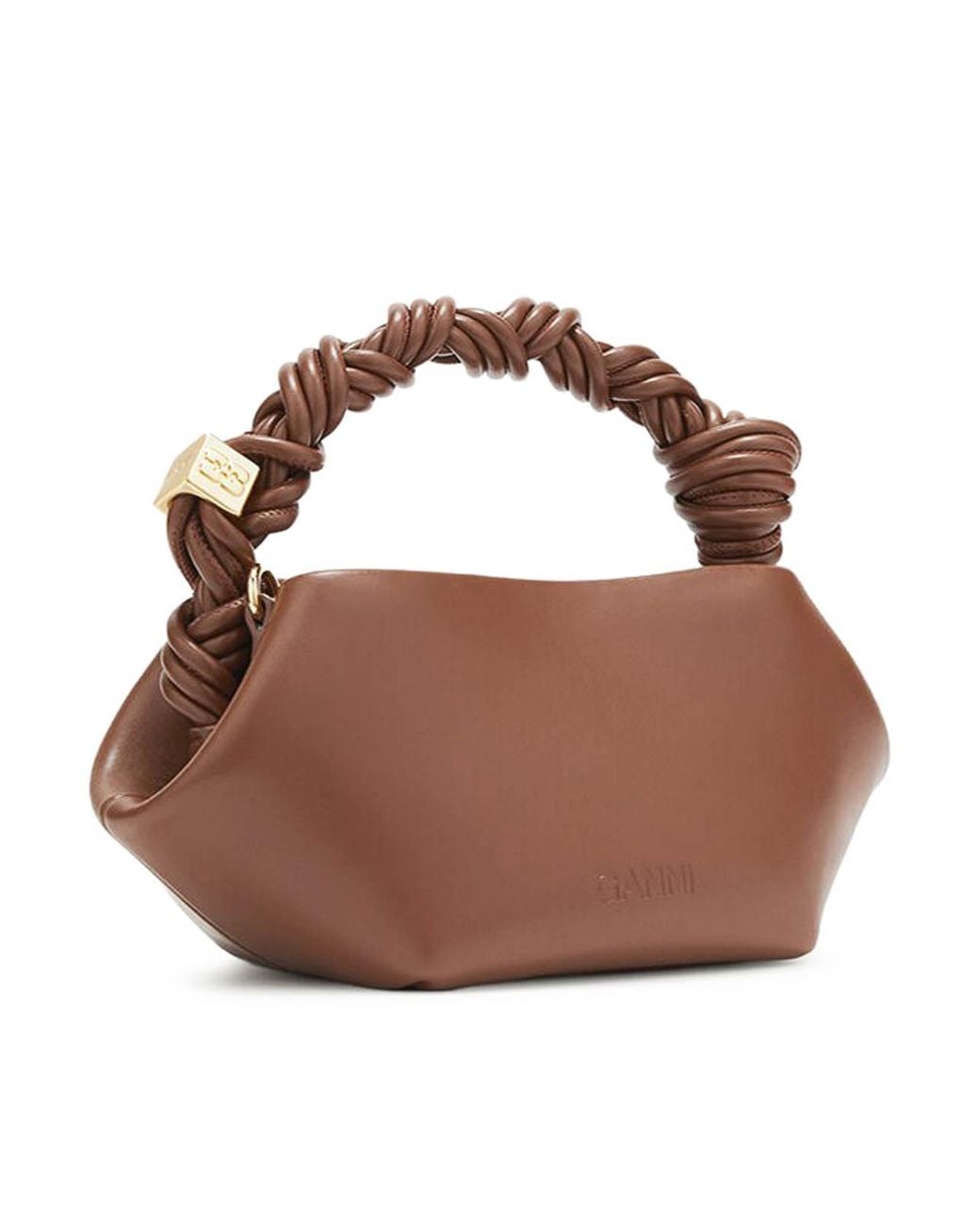 Ganni Brown Mini Bou Bag