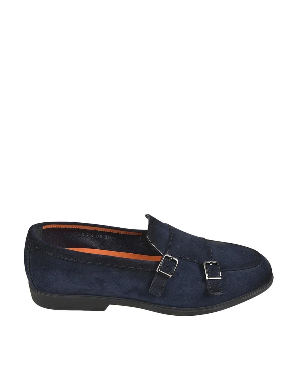 Santoni Blue Suede Loafers for men