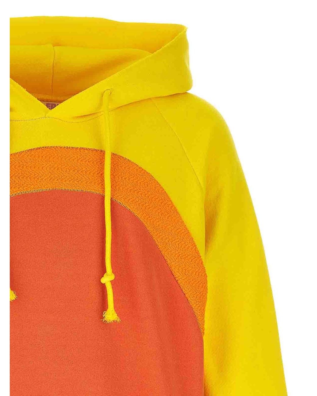 ERL Orange Patchwork Hoodie