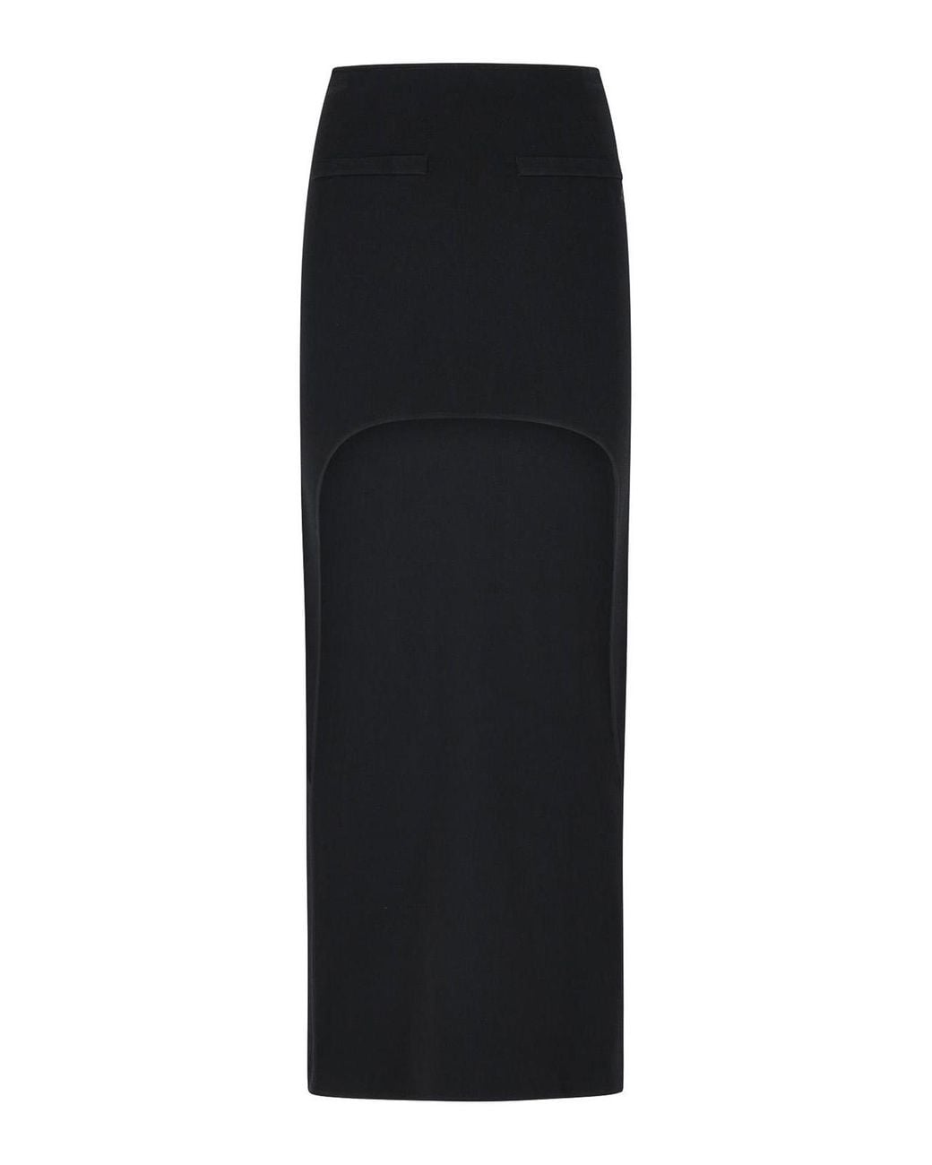 Courreges Black Long Skirt