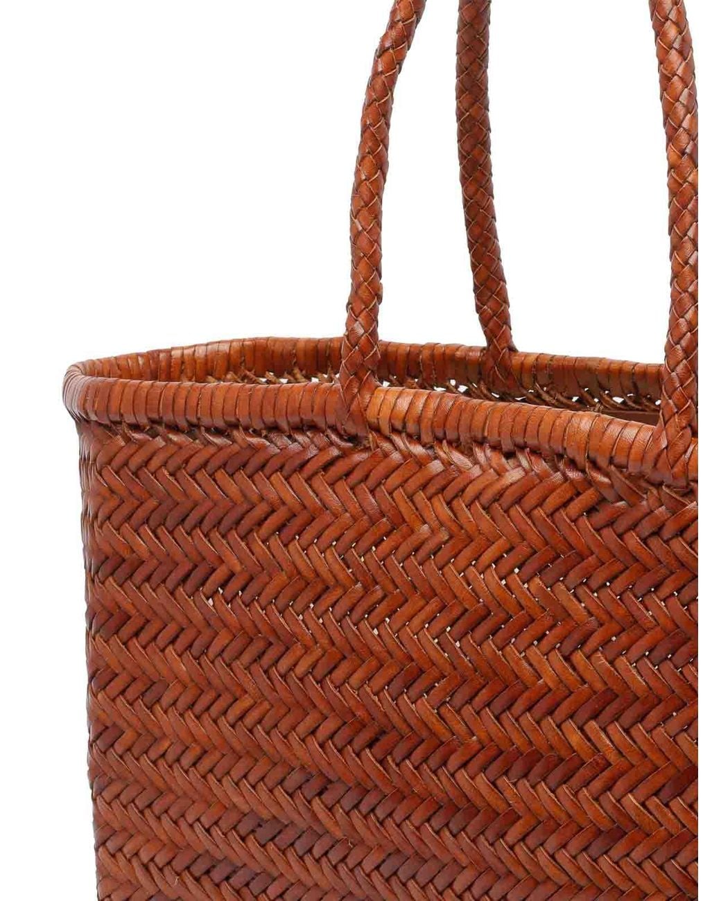 Dragon Diffusion Brown Large Bamboo Triple Jump Shoulder Bag