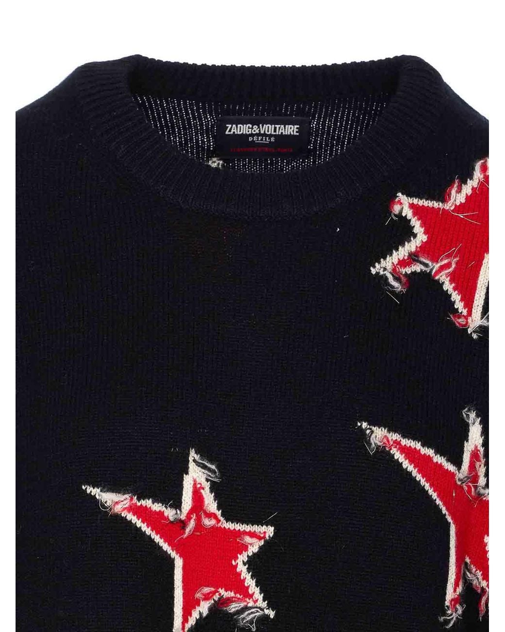 Zadig & Voltaire Blue Markuz Ws Stars Sweater