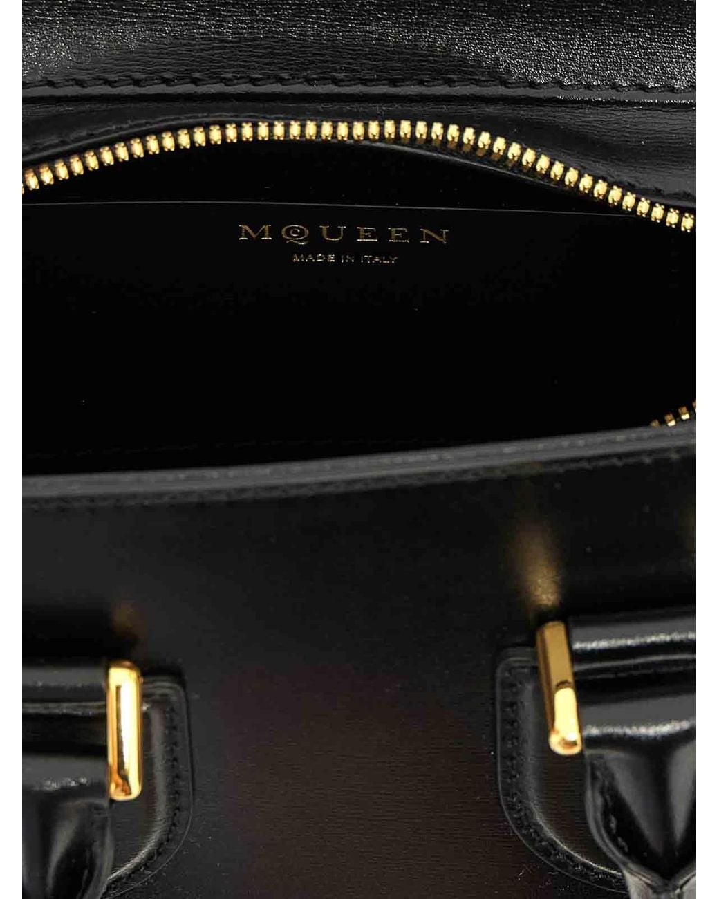 McQueen Black Birde Mini Handbag