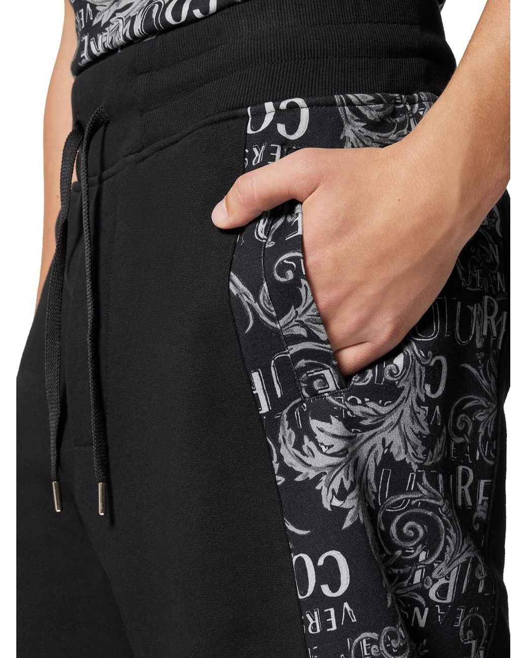 Versace Jeans Couture Black Bermuda for men