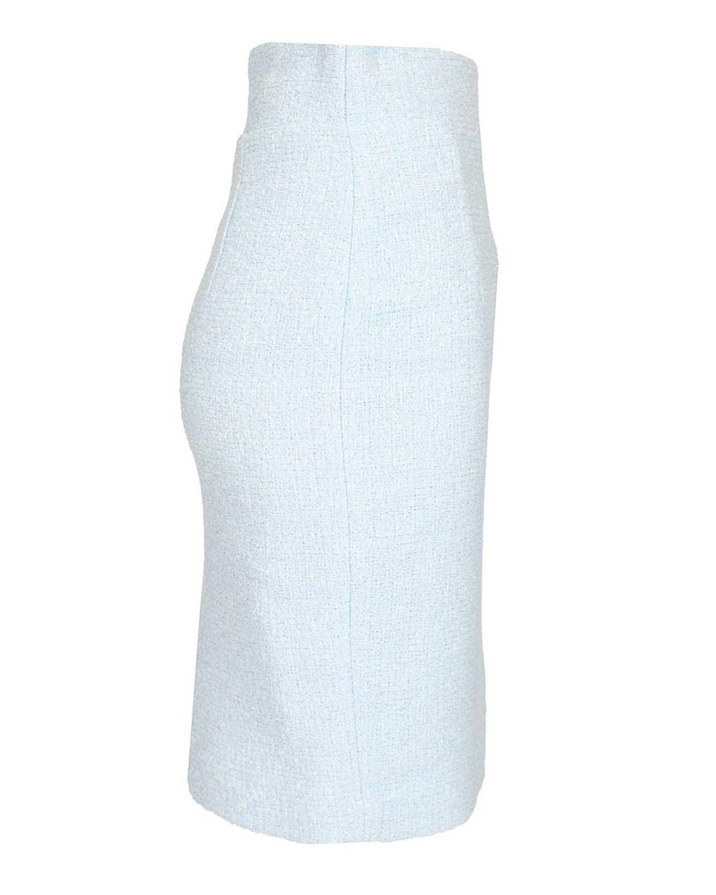 Tagliatore Blue Nell Midi Skirt