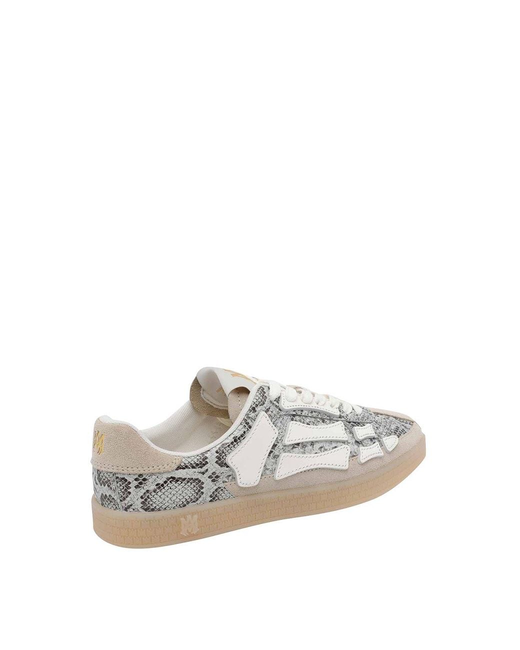 Amiri White Snake Pacific Bones Sneakers