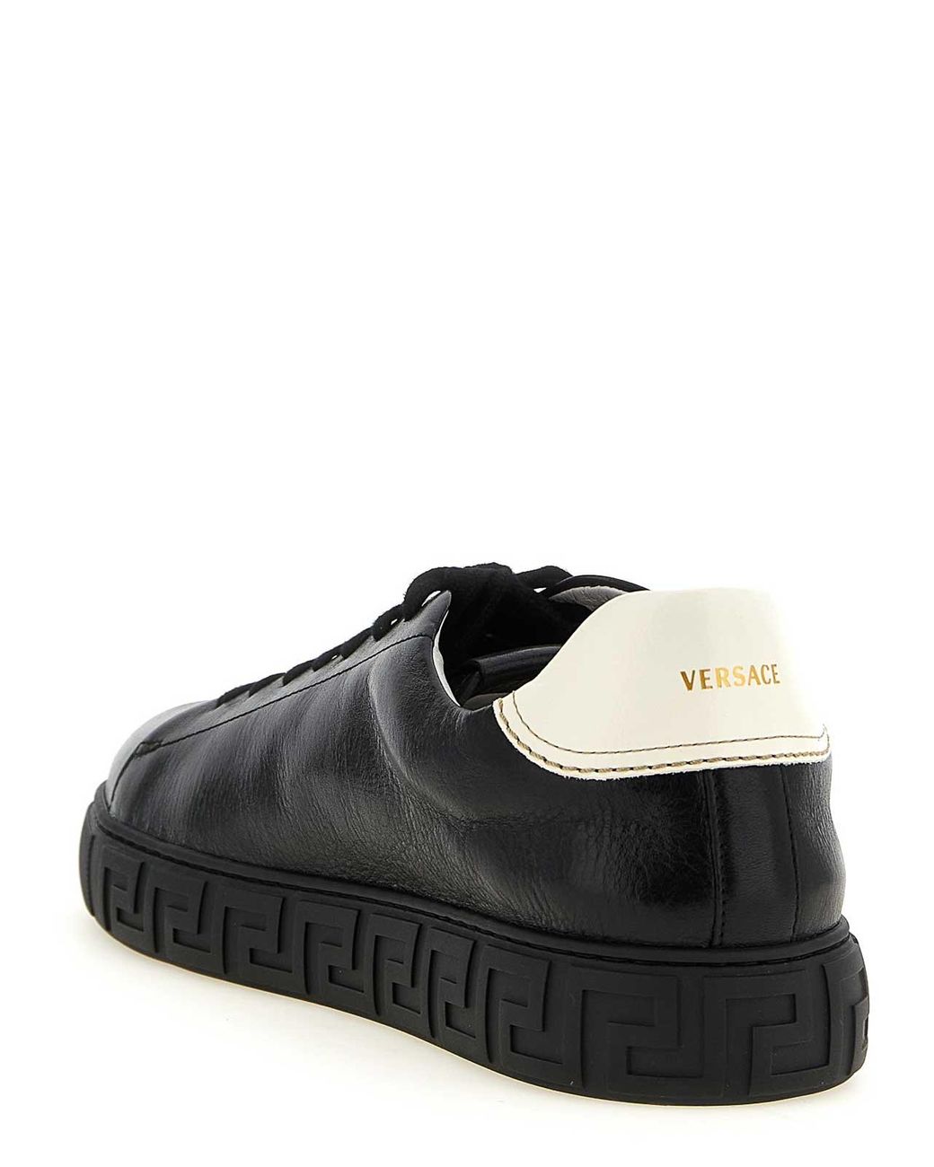 Versace Black 'Greca' Sneakers for men