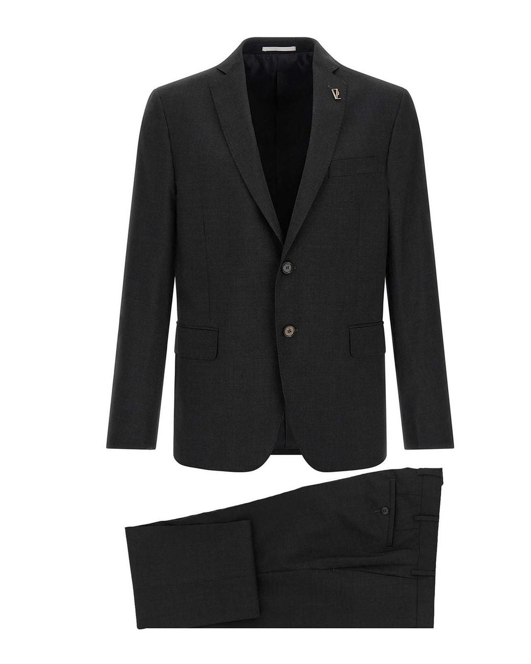 Pal Zileri Black Wool Dress for men