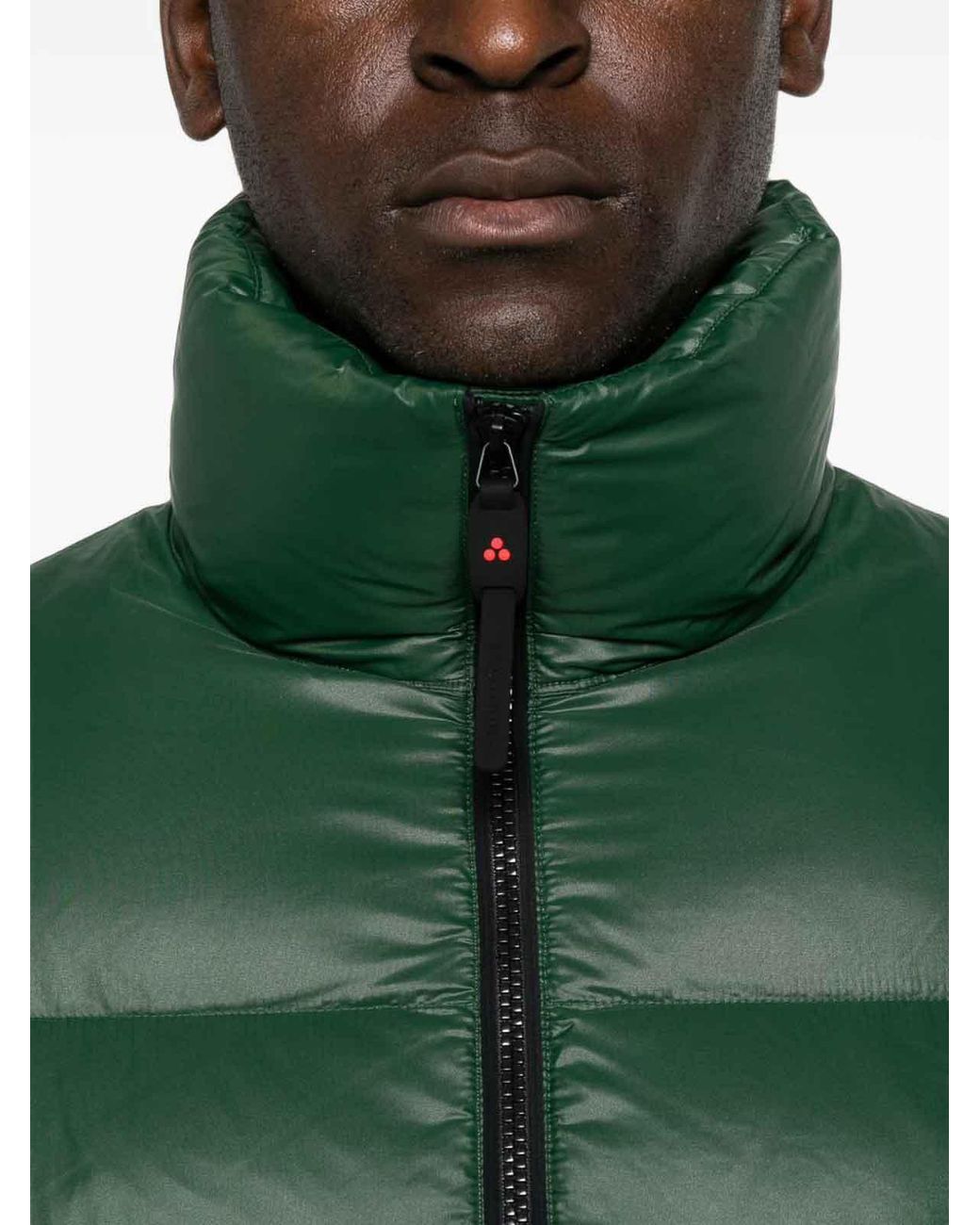 Peuterey Green Keke Puffer Jacket With Pockets for men