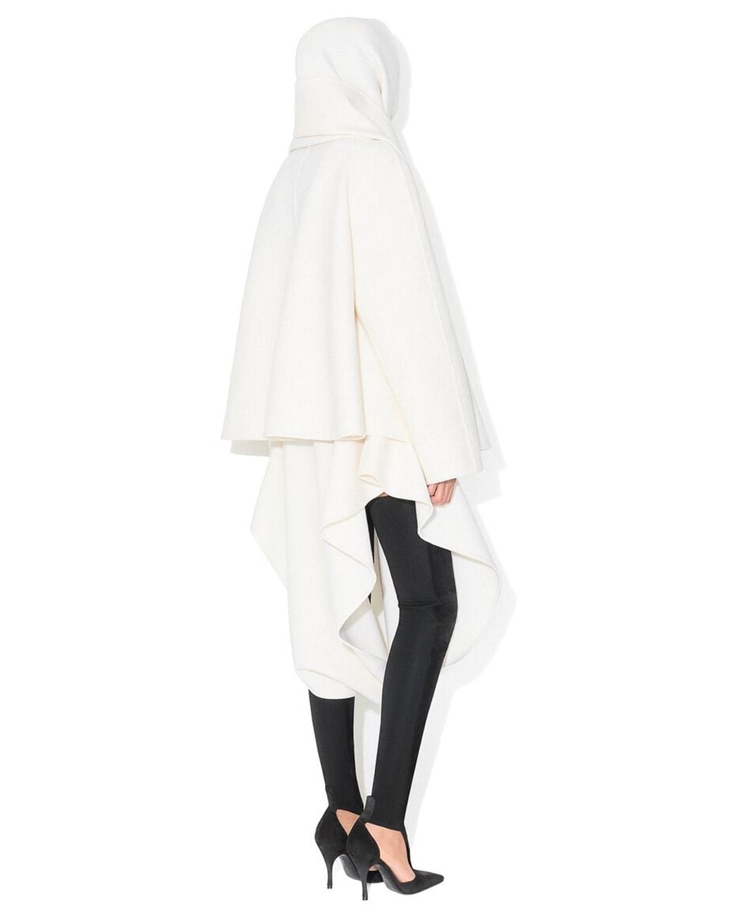 Cappotto Con Sciarpa di Alaïa in White
