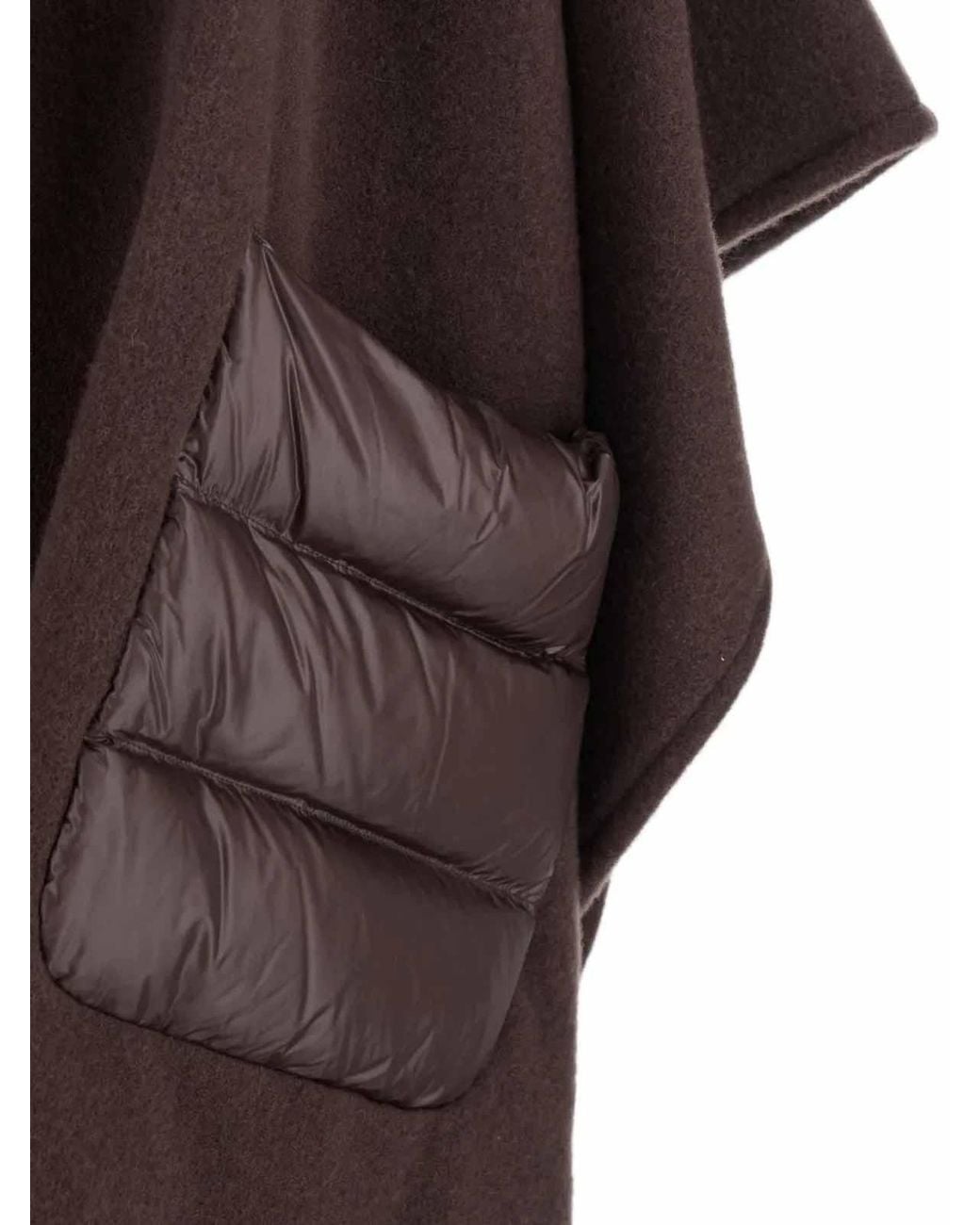 Herno Brown Giaccone Mantella With Ultralight Resort Hdm