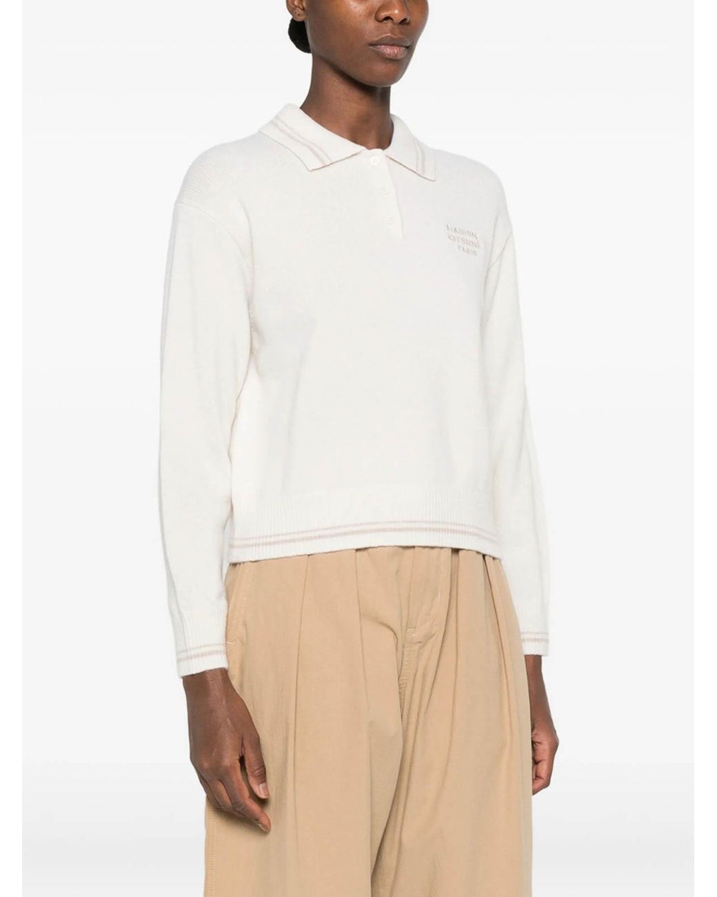 Maison Kitsuné White Sweater