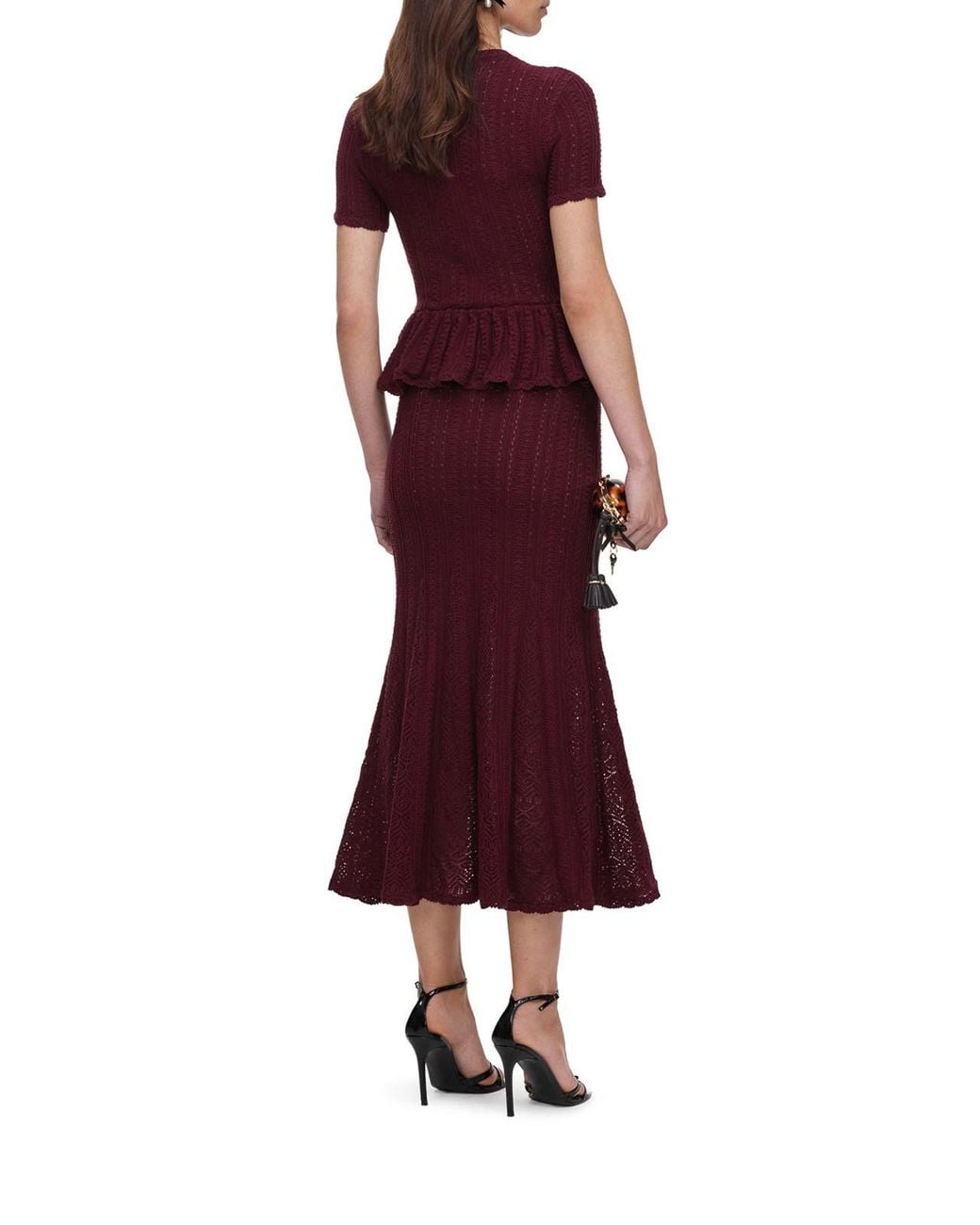 Self-Portrait Purple Long Dress