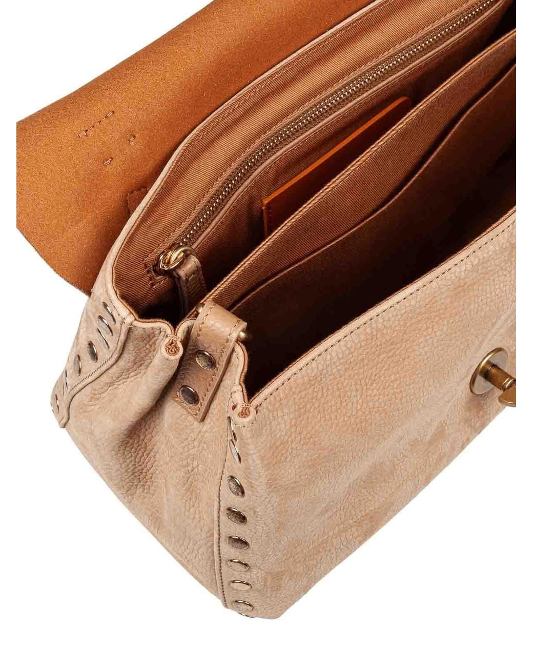 Zanellato Natural Re Jones Nubuck Postina Handbag