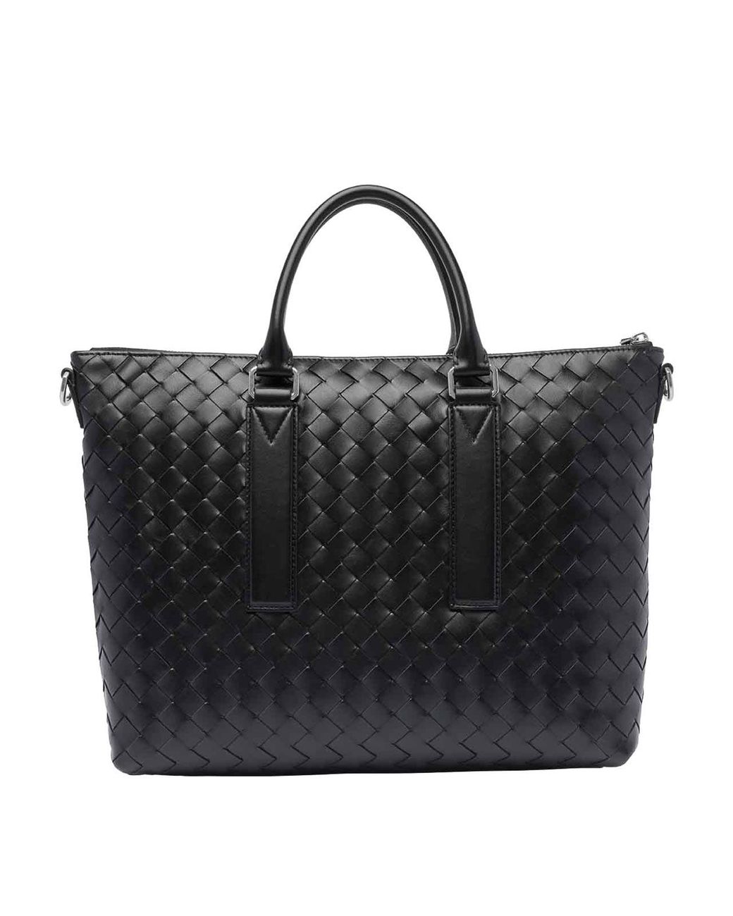 Bottega Veneta Black Brifcase Soft Intertwin for men