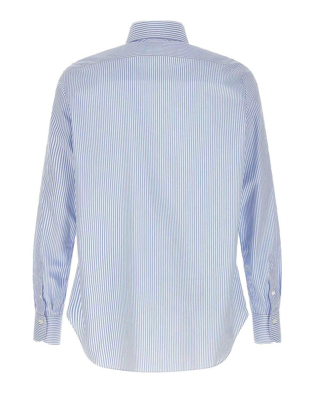 Finamore 1925 Blue Napoli Shirt for men