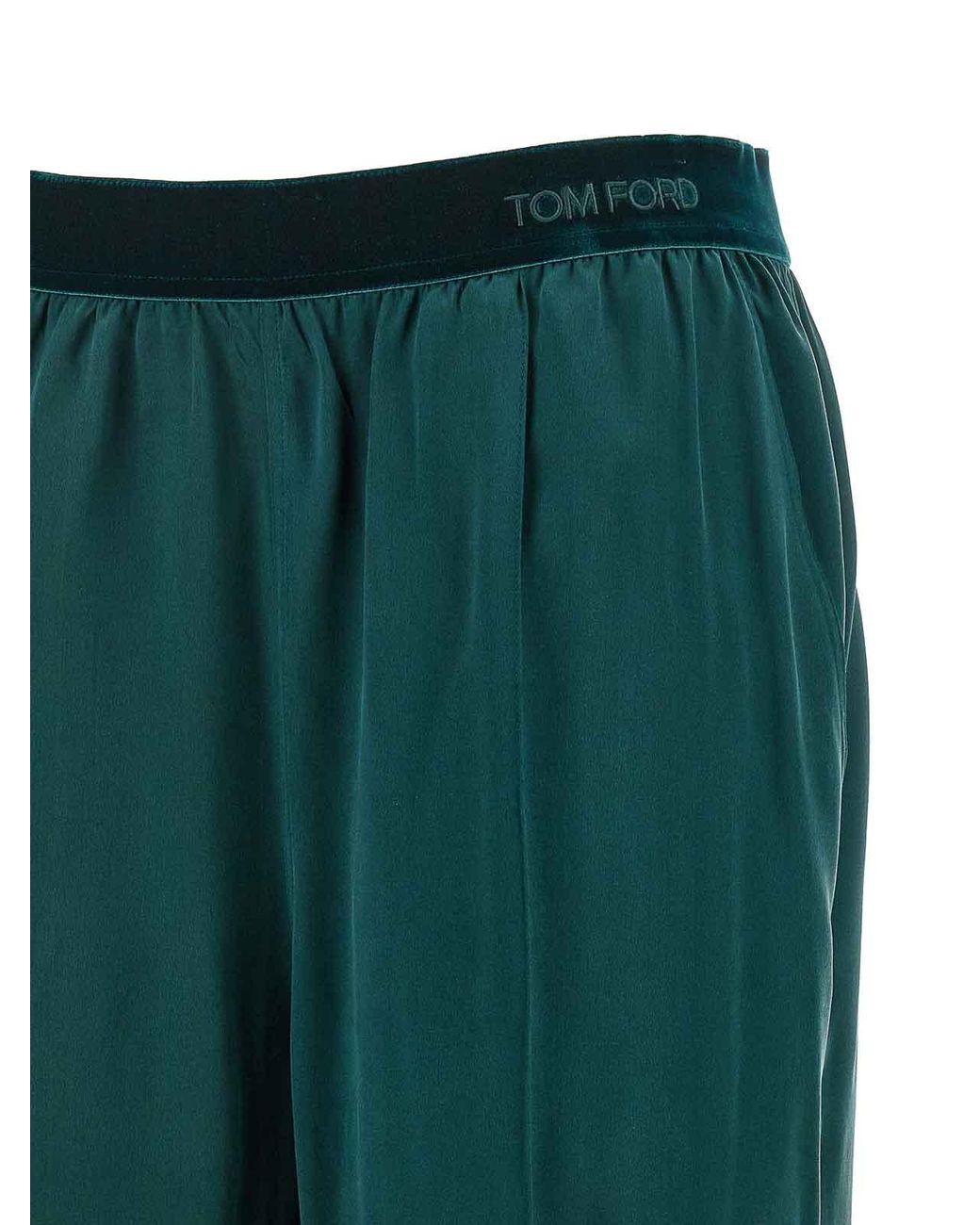 Tom Ford Green Silk Trousers