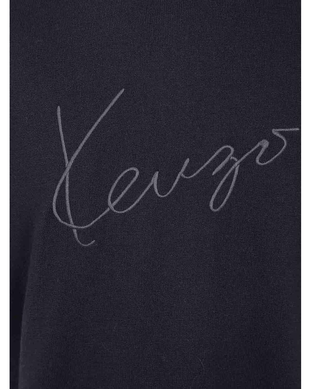 KENZO Blue Signature T-Shirt for men